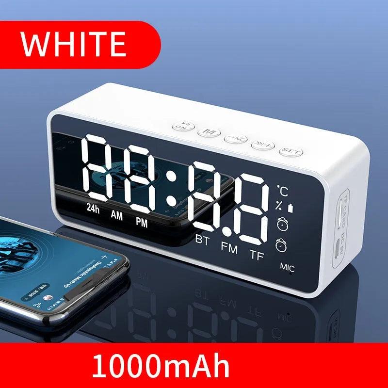 Wireless Bluetooth Speaker Small Mini Alarm Clock Portable Cannon Mini Voice Broadcast the Card Instert Vehicular Audio System - ItemBear.com