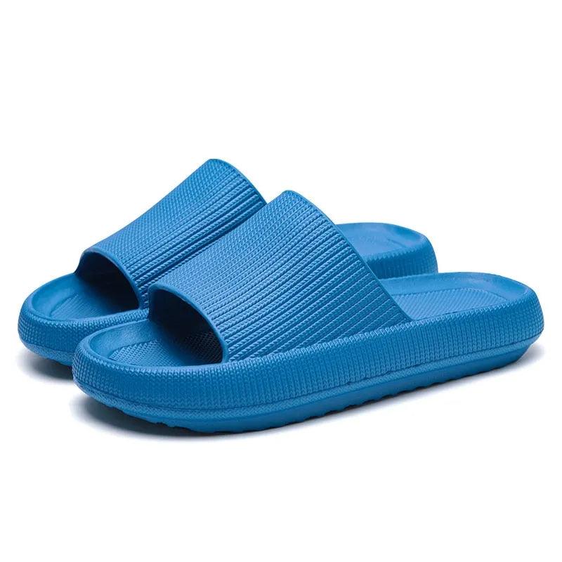 Women Thick Platform Slippers Summer Beach Eva Soft Sole Slide Sandals Leisure Men Ladies Indoor Bathroom Anti-slip Shoes - ItemBear.com
