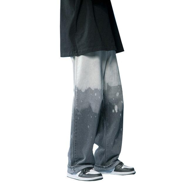 Women Vintage Y2K Streetwear Baggy Cargo Jeans High Waisted Straight Wide Leg Pants Denim Trousers Fairy Grunge Alt Clothes - ItemBear.com