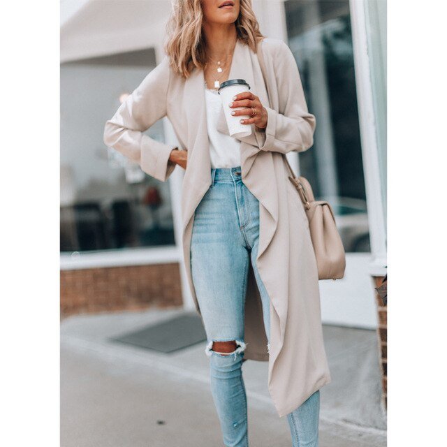 Women's Windbreaker Trench Coat - ItemBear.com