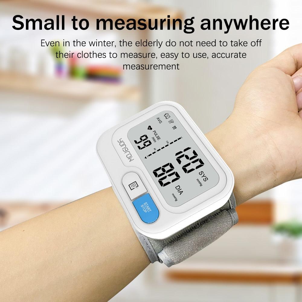 Yongrow Automatic Digital Wrist Blood Pressure Monitor sphygmomanometer Tonometer Tensiometer Heart Rate Pulse Meter BP Monitor - ItemBear.com
