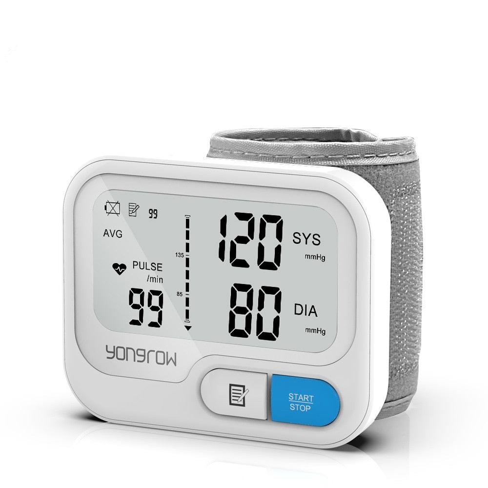Yongrow Automatic Digital Wrist Blood Pressure Monitor sphygmomanometer Tonometer Tensiometer Heart Rate Pulse Meter BP Monitor - ItemBear.com