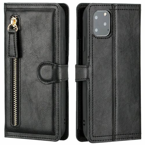 Zipper Wallet Flip Case For iPhone With Wireless Charging Support - ItemBear.com