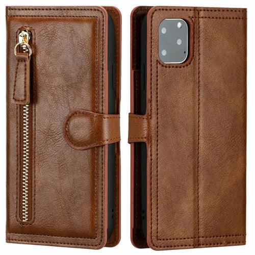 Zipper Wallet Flip Case For iPhone With Wireless Charging Support - ItemBear.com