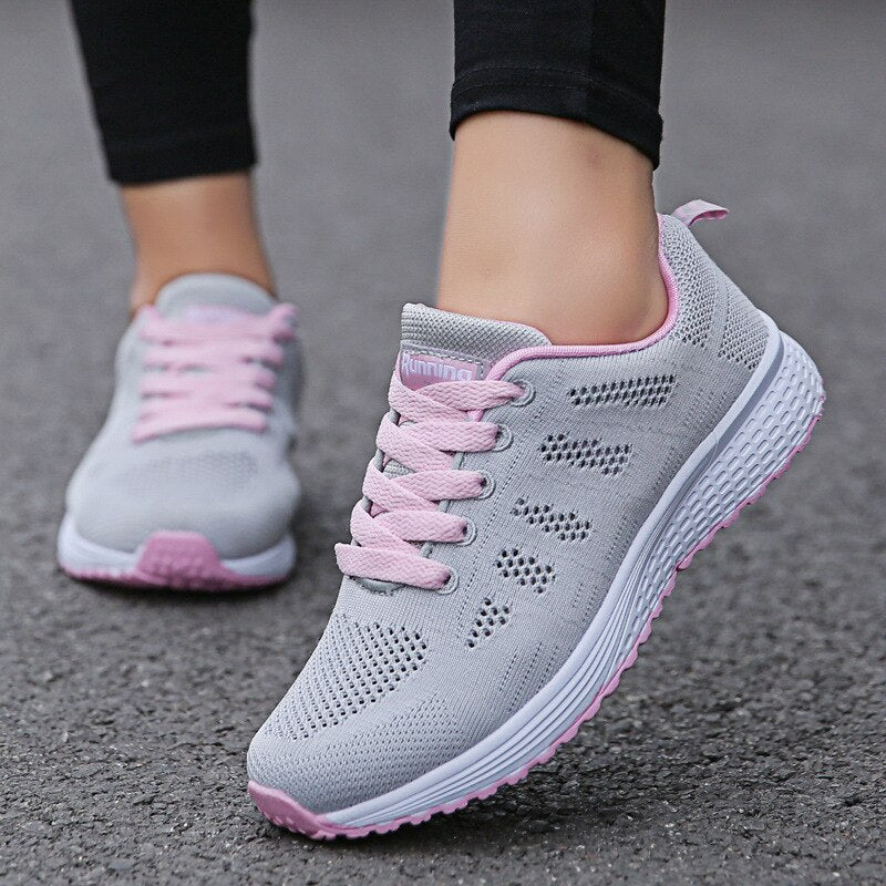 Womens Flats Sneakers Mesh Breathable - ItemBear.com