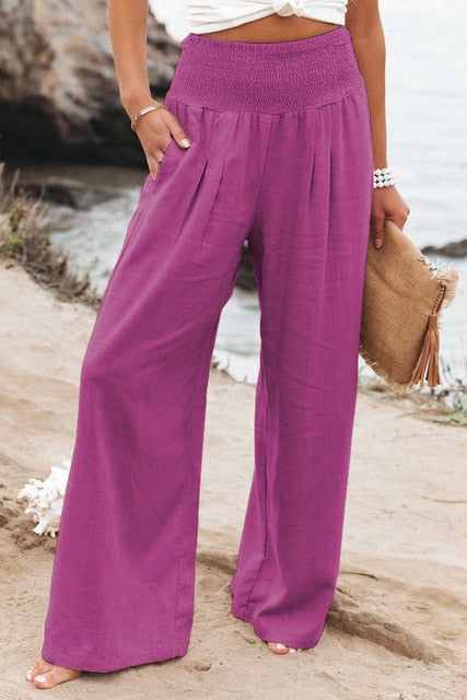 Cotton Linen Pockets Long Trousers - Premium from ItemBear.com - Just $19.60! Shop now at ItemBear.com