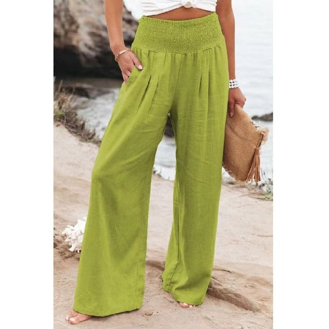 Cotton Linen Pockets Long Trousers - Premium from ItemBear.com - Just $19.60! Shop now at ItemBear.com