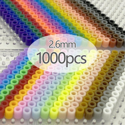 1000pcs/bag 2.6mm mini hama beads kids Perler Fuse Beads toys available 100%quality guarantee diy toy for children activity Iron - ItemBear.com