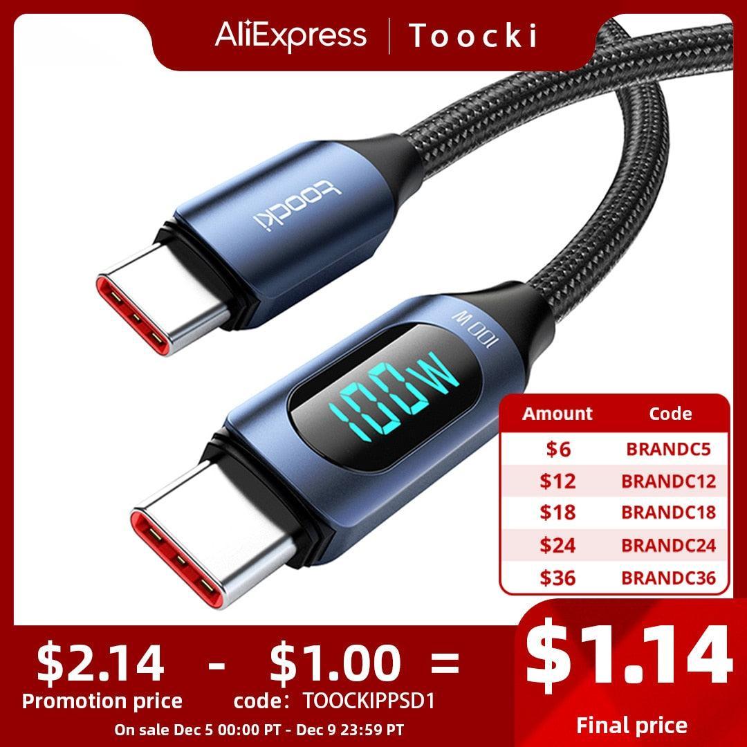 100W PD Fast Charging Cable - ItemBear.com