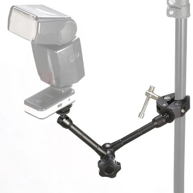 11 Inch Adjustable Friction Articulating Magic Arm + Super Clamp for SLR LCD Monitor LED Flash Light Camera Accessories - ItemBear.com