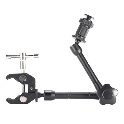 11 Inch Adjustable Friction Articulating Magic Arm + Super Clamp for SLR LCD Monitor LED Flash Light Camera Accessories - ItemBear.com