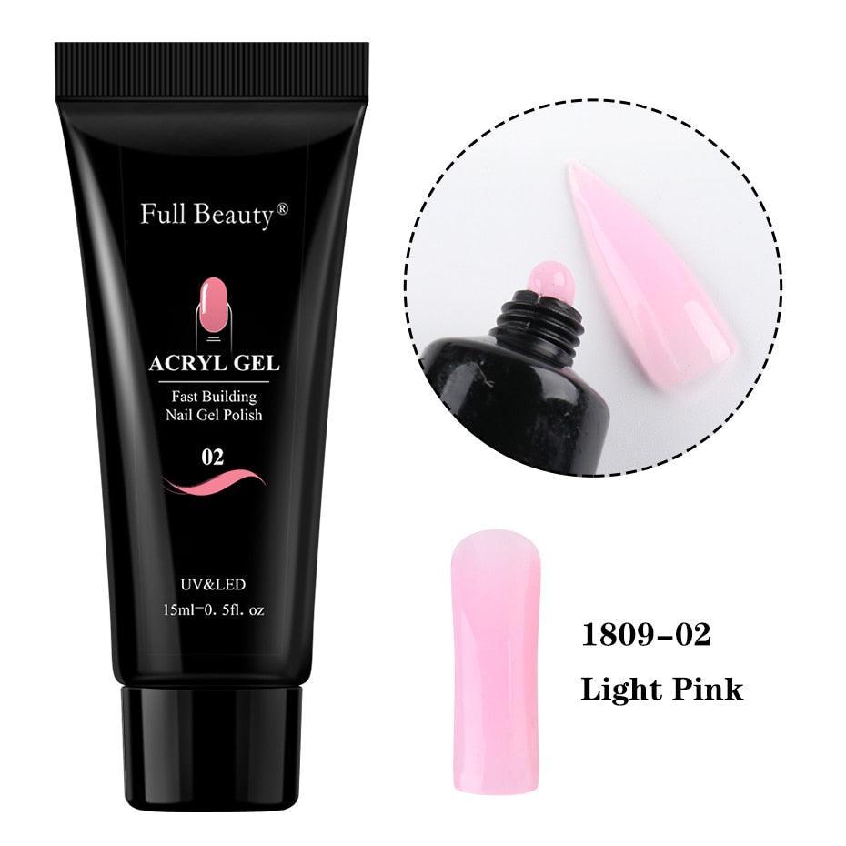 15ml Nail Extension Gel Acrylic White Clear Quick Building Gel For Nails Finger Prolong Form Tips Manicure Nail Tools JI1623-1 - ItemBear.com