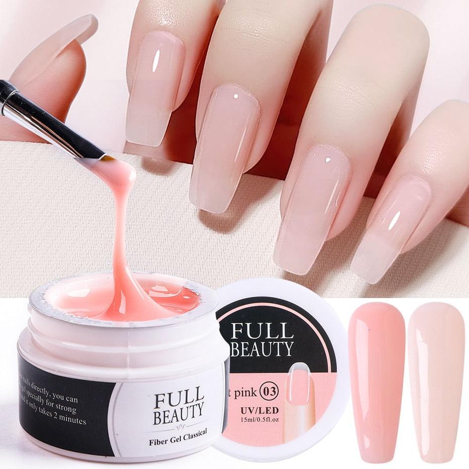 15ml Nail Extension Gel Acrylic White Clear Quick Building Gel For Nails Finger Prolong Form Tips Manicure Nail Tools JI1623-1 - ItemBear.com