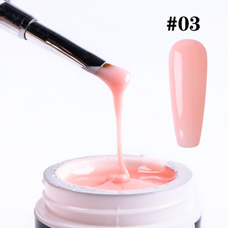 15ml Nail Extension Gel Acrylic White Clear Quick Building Gel For Nails Finger Prolong Form Tips Manicure Nail Tools JI1623-1 - ItemBear.com