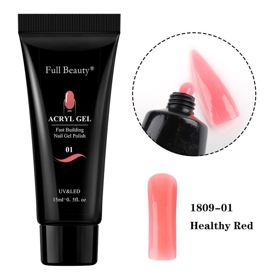 15ml Nail Extension Gel Acrylic White Clear Quick Building Gel For Nails Finger Prolong Form Tips Manicure Nail Tools JI1623-1 - ItemBear.com