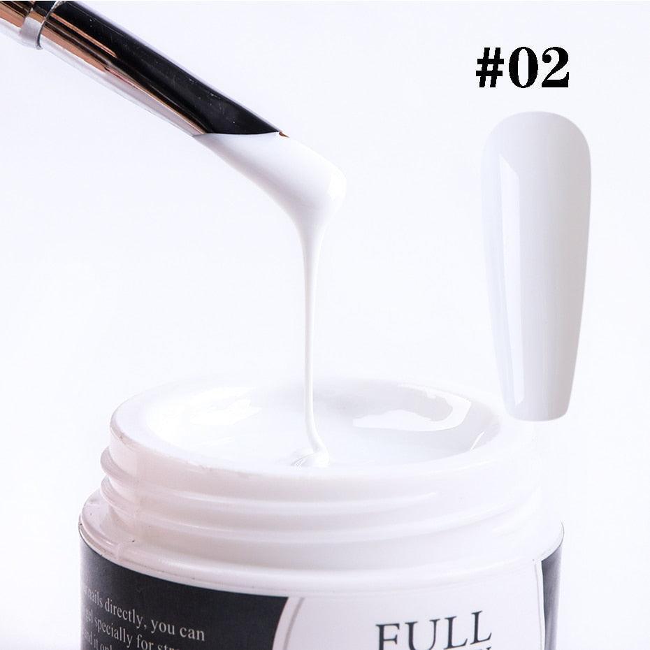 15ml Nail Extension Gel Acrylic White Clear Quick Building Gel For Nails Finger Prolong Form Tips Manicure Nail Tools JI1623-1 - ItemBear.com