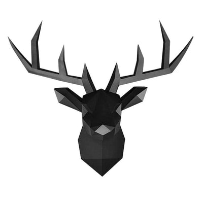 17*14 Inch,Deer Head Resin Statue Wall Decoration,Deer Model Figurine Christmas Room Decor,Sculpture Home Decoration Accessories - ItemBear.com