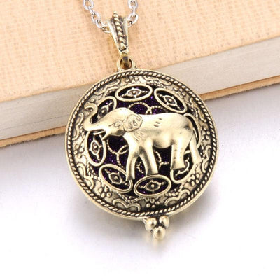 1pcs Aroma Diffuser Necklace Open Antique Vintage Lockets Pendant Perfume Essential Oil Aromatherapy Locket Necklace With Pads - ItemBear.com