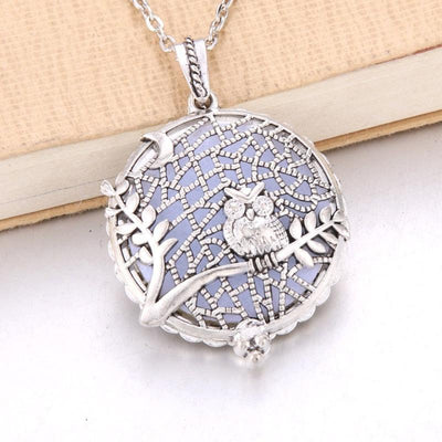 1pcs Aroma Diffuser Necklace Open Antique Vintage Lockets Pendant Perfume Essential Oil Aromatherapy Locket Necklace With Pads - ItemBear.com
