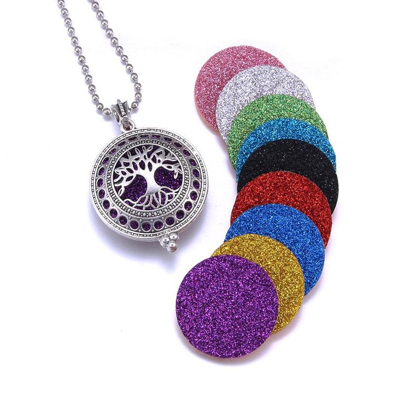 1pcs Aroma Diffuser Necklace Open Antique Vintage Lockets Pendant Perfume Essential Oil Aromatherapy Locket Necklace With Pads - ItemBear.com