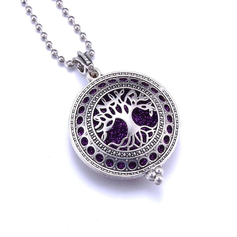 1pcs Aroma Diffuser Necklace Open Antique Vintage Lockets Pendant Perfume Essential Oil Aromatherapy Locket Necklace With Pads - ItemBear.com
