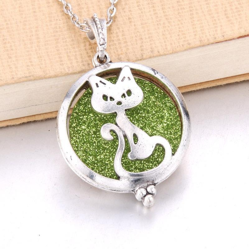 1pcs Aroma Diffuser Necklace Open Antique Vintage Lockets Pendant Perfume Essential Oil Aromatherapy Locket Necklace With Pads - ItemBear.com