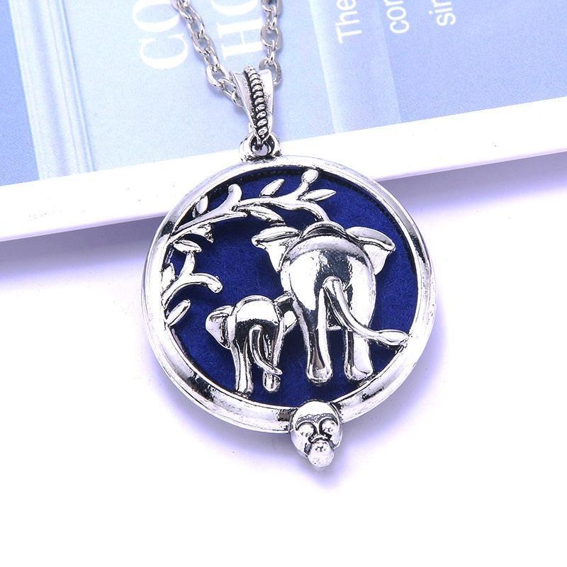 1pcs Aroma Diffuser Necklace Open Antique Vintage Lockets Pendant Perfume Essential Oil Aromatherapy Locket Necklace With Pads - ItemBear.com