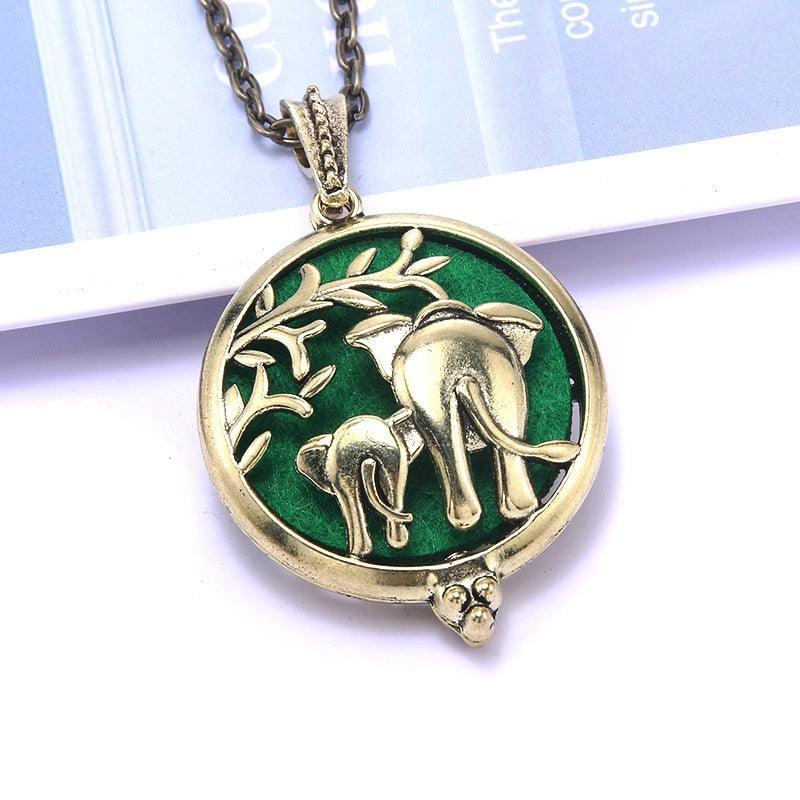 1pcs Aroma Diffuser Necklace Open Antique Vintage Lockets Pendant Perfume Essential Oil Aromatherapy Locket Necklace With Pads - ItemBear.com