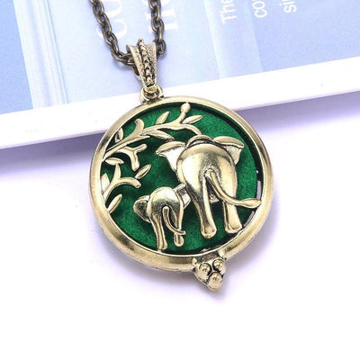 1pcs Aroma Diffuser Necklace Open Antique Vintage Lockets Pendant Perfume Essential Oil Aromatherapy Locket Necklace With Pads - ItemBear.com