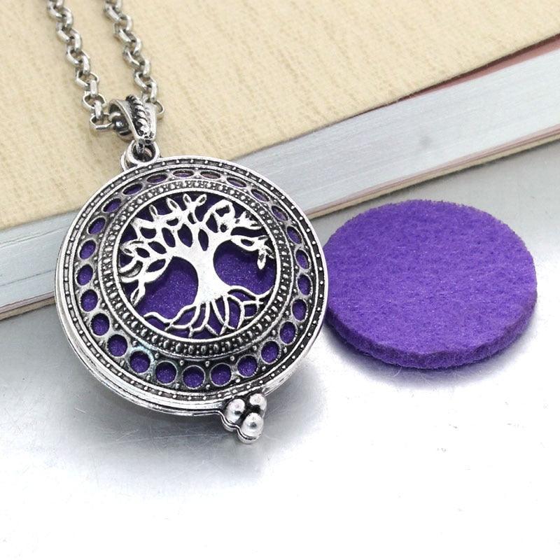 1pcs Aroma Diffuser Necklace Open Antique Vintage Lockets Pendant Perfume Essential Oil Aromatherapy Locket Necklace With Pads - ItemBear.com