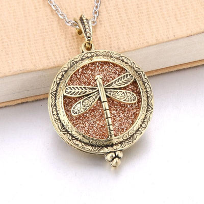 1pcs Aroma Diffuser Necklace Open Antique Vintage Lockets Pendant Perfume Essential Oil Aromatherapy Locket Necklace With Pads - ItemBear.com