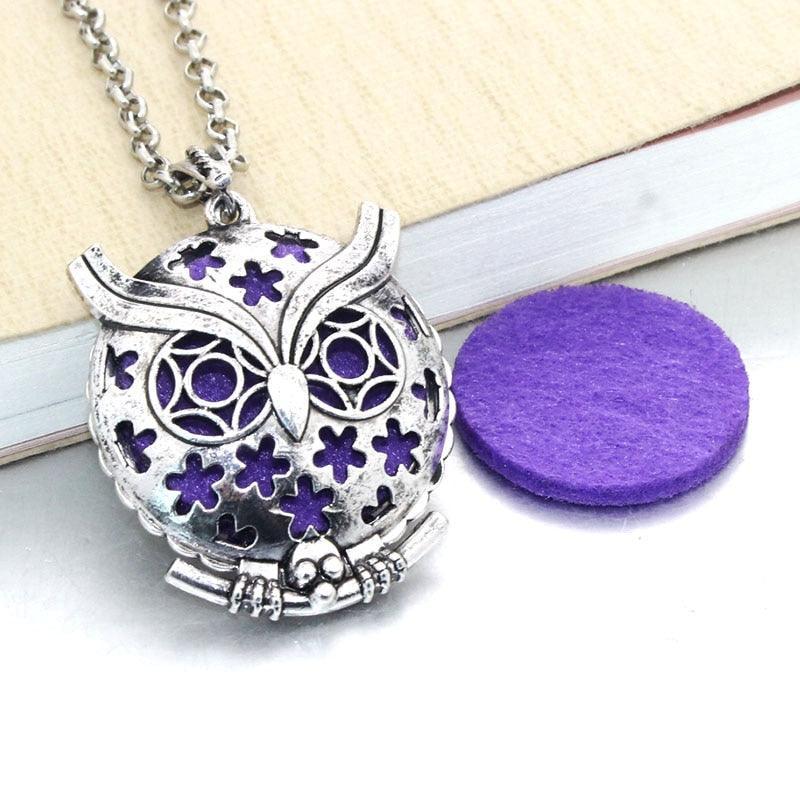 1pcs Aroma Diffuser Necklace Open Antique Vintage Lockets Pendant Perfume Essential Oil Aromatherapy Locket Necklace With Pads - ItemBear.com