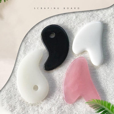 1Pcs Beeswax Guasha Scraping Massage Scraper Face Massager Acupuncture Gua Sha Board Acupoint Face Eye Care SPA Massage Tool - ItemBear.com