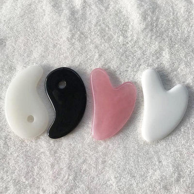 1Pcs Beeswax Guasha Scraping Massage Scraper Face Massager Acupuncture Gua Sha Board Acupoint Face Eye Care SPA Massage Tool - ItemBear.com