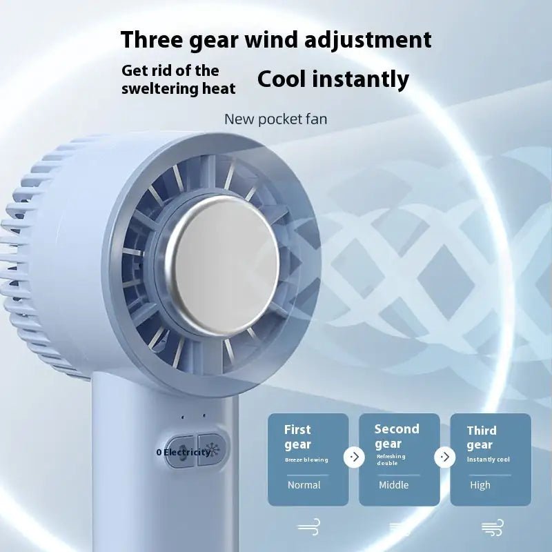2024 Summer Gadget Handheld Turbo Jet Fan Mini Portable Ice Cold Fan Generation Brushless Motor Wind High Speed Duct Fans Violent Blower - ItemBear.com