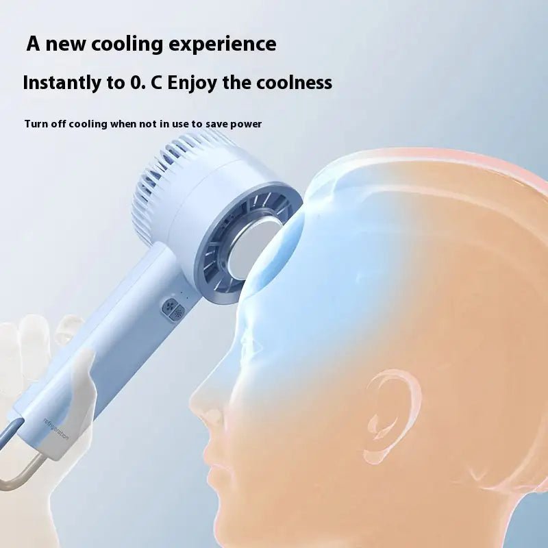 2024 Summer Gadget Handheld Turbo Jet Fan Mini Portable Ice Cold Fan Generation Brushless Motor Wind High Speed Duct Fans Violent Blower - ItemBear.com