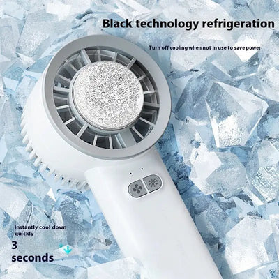 2024 Summer Gadget Handheld Turbo Jet Fan Mini Portable Ice Cold Fan Generation Brushless Motor Wind High Speed Duct Fans Violent Blower - ItemBear.com