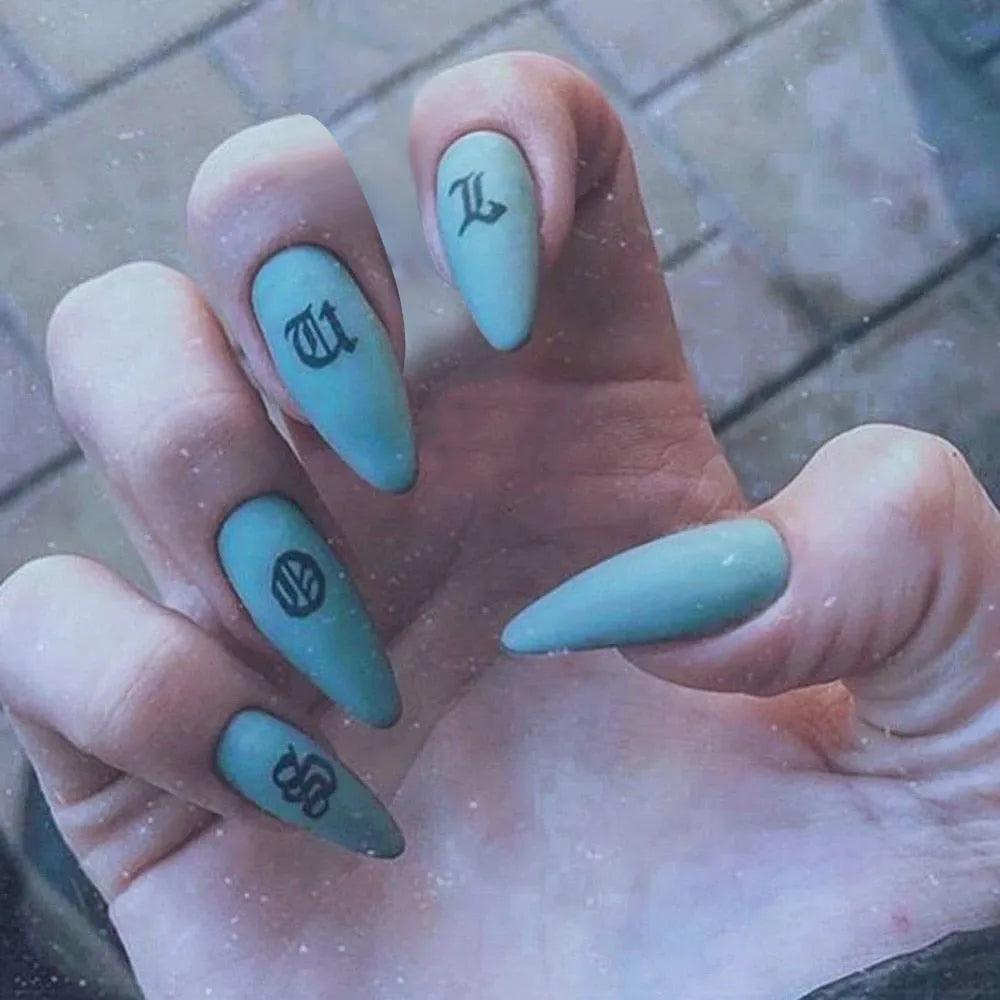 24Pcs Middle Length Ballerina Nude Pink Color False Nails Design With Heart Pattern DIY Artificial Fake Nails With Press Glue - ItemBear.com