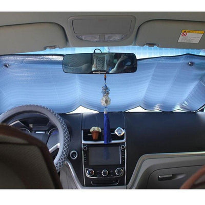 2Pc Casual Foldable Car Windshield Visor Cover - ItemBear.com
