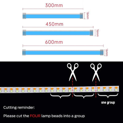 2pcs LED DRL Car Daytime Running Light Flexible Waterproof Strip Auto Headlights White Turn Signal Yellow Brake Flow Lights 12V - ItemBear.com