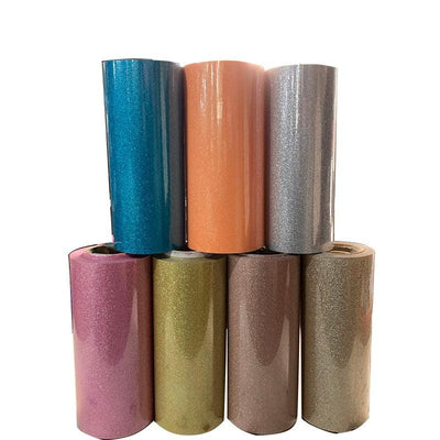 30cmx100cm Beautiful Color Glitter Heat Transfer Vinyl Film Heat Press Cutting Plotter Iron On HTV Film - ItemBear.com
