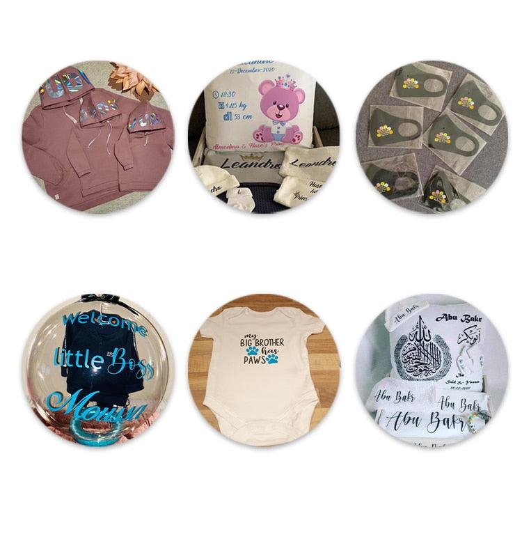 30cmx100cm Beautiful Color Glitter Heat Transfer Vinyl Film Heat Press Cutting Plotter Iron On HTV Film - ItemBear.com