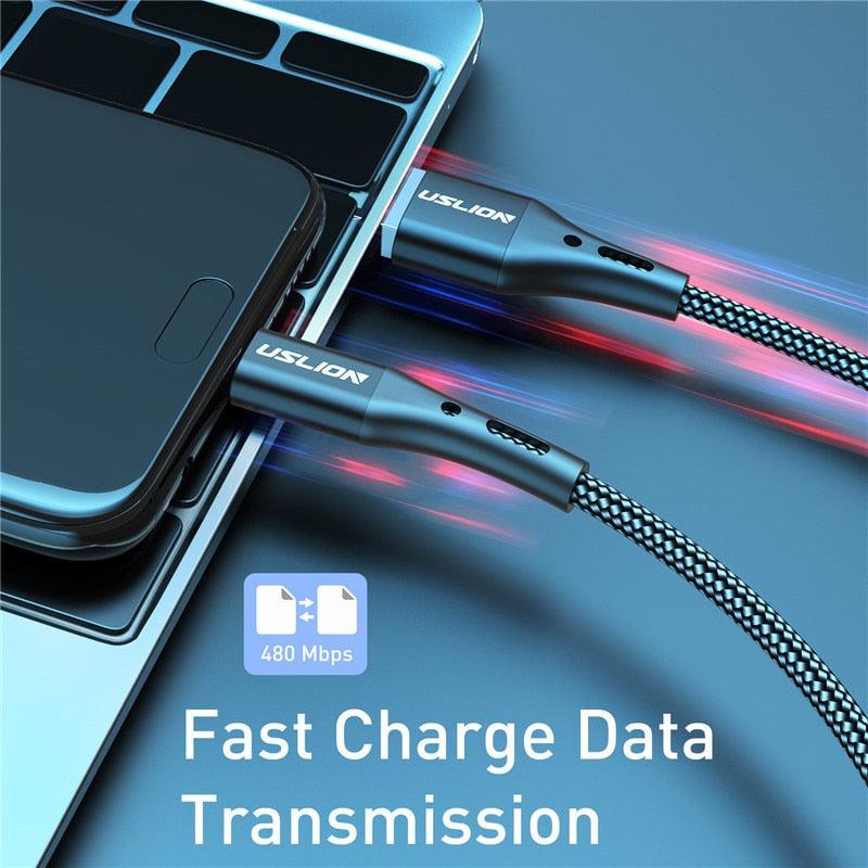 3A USB Type C Cable Wire For Samsung S10 S20 Xiaomi mi 11 Mobile Phone Fast Charging USB C Cable Type - C Charger Micro USB Cables - ItemBear.com