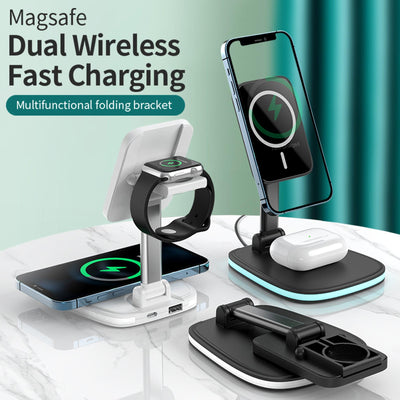 3in1 15W Folding Wireless Magnetic Charger - ItemBear.com