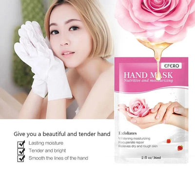 3pair=6pcs Hand Care Exfoliating Hand Mask Moisturizing Whitening Skin Care Exfoliating Hand Mask Anti - Wrinkle Aging Spa Gloves - ItemBear.com