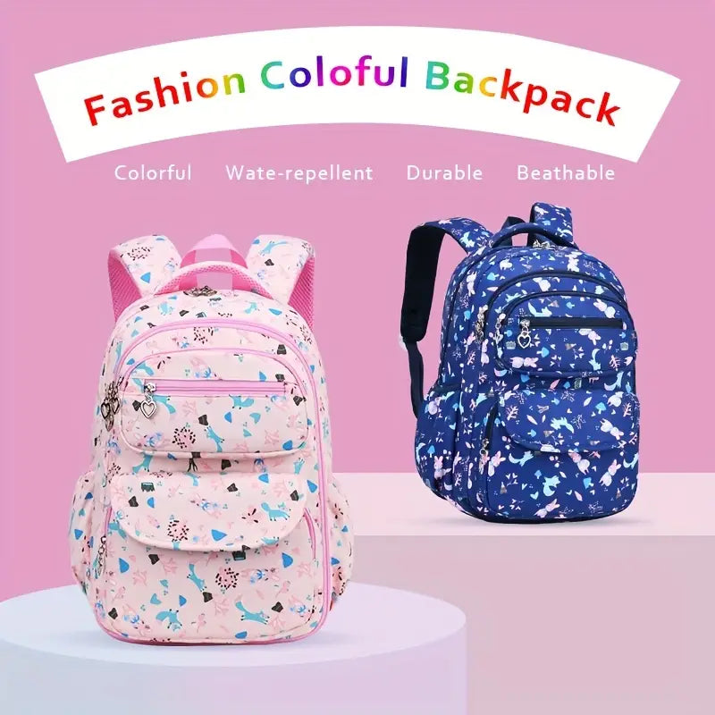 Children's Backpack for Grades 1-6 with Spine Protection