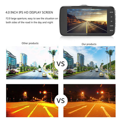 4" Dual Lens 1080P FHD 1.0MP Dash Camera Car DVR - ItemBear.com