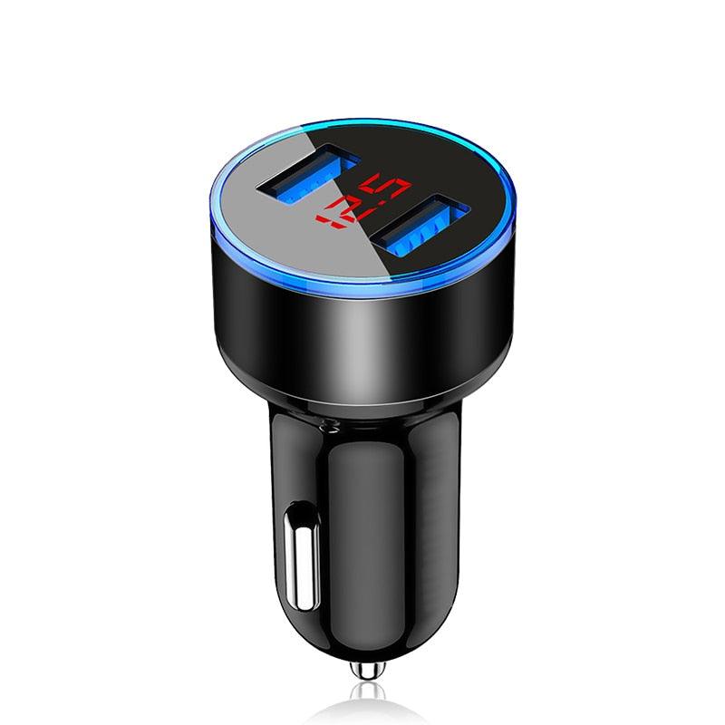 4.8A LED Display USB Phone Charger Car - Charger for Xiaomi Samsung For iPhone 12 11 Pro 7 8 Plus Mobile Phone Adapter Car Charger - ItemBear.com