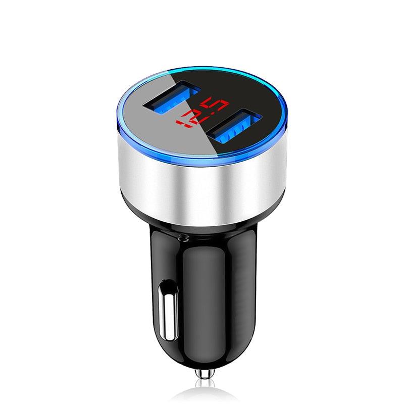 4.8A LED Display USB Phone Charger Car - Charger for Xiaomi Samsung For iPhone 12 11 Pro 7 8 Plus Mobile Phone Adapter Car Charger - ItemBear.com