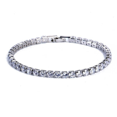 4mm Cubic Zirconia Tennis Bracelet Iced Out Chain Bracelets For Women Men Gold Silver Color Men Bracelet CZ Chain Homme Jewelry - ItemBear.com